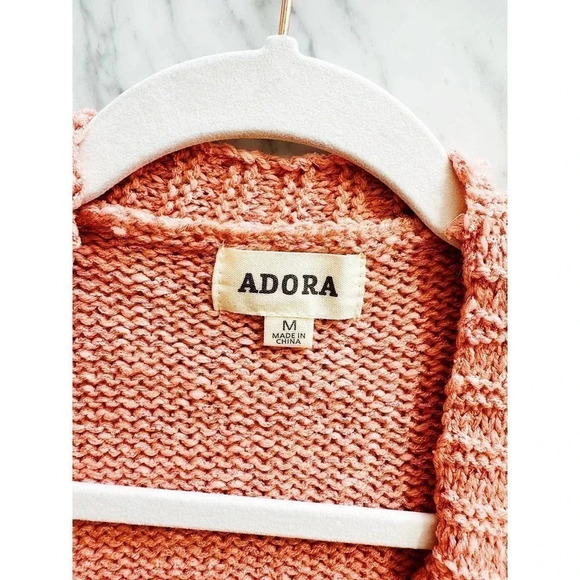 Boutique Brand Coral Chunky Cardigan Size M - Picture 11 of 11